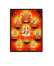 Ashta Lakshmi Laminated Photo - 11x13 Inches, Divine Blessings for Home & Office and Temple Decoration Ashta Lakshmi Laminated Photo - 11x13 Inches, Divine Blessings for Home & Office and Temple Decoration