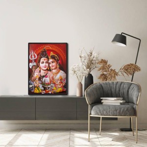 Shiva Family Laminated Photo - 5x7 Inches, Divine Blessings for Home & Office and Temple Decoration Shiva Family Laminated Photo - 5x7 Inches, Divine Blessings for Home & Office and Temple Decoration