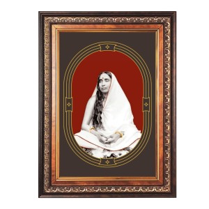 Sri Maa Sarada Devi Color Photo 10x14 Inch - Vibrant Religious Wall Art for Home or Office Decor.