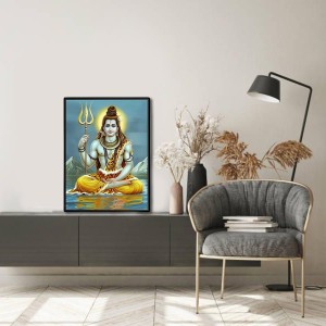 Shiva Laminated Photo - 5x7 Inches, Divine Blessings for Home & Office and Temple Decoration Shiva Laminated Photo - 5x7 Inches, Divine Blessings for Home & Office and Temple Decoration