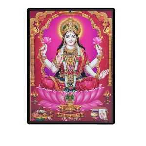 Lakshmi Laminated Photo (7x9 Inches Without glass) Divine Blessings for Table and Walls,Home & Office and Temple Decoration Lakshmi Laminated Photo (7x9 Inches Without glass) Divine Blessings for Table and Walls,Home & Office and Temple Decoration