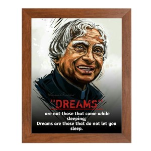 A P J Abdul Kalam & Famous Quote Brown Frame, 10x14InchesInspirational Wall Art for Office, Home DecorIdeal Spiritual Gift A P J Abdul Kalam & Famous Quote Brown Frame, 10x14InchesInspirational Wall Art for Office, Home DecorIdeal Spiritual Gift