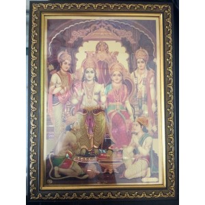 Hitech Sales Lord Sri Ram Darbar Light Weighted photo Frame Waterproof Acrylic 3d photo with Wooden Frames for Table, Temple Wall, Mandir, Gym, and Outdoor Spaces, Home Decor Hitech Sales Lord Sri Ram Darbar Light Weighted photo Frame Waterproof Acrylic 3d photo with Wooden Frames for Table, Temple Wall, Mandir, Gym, and Outdoor Spaces, Home Decor