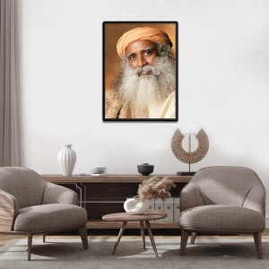 Sadhguru (Jaggi Vasudev) Laminated Photo - 5x7 Inches, Divine Blessings for Home & Office and Temple Decoration