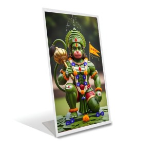 Car Desk/Table Top Lord Hanuman Acrylic L-Style Photo Stand - 2.5x3.5 Inches, Compact And Stylish Spiritual Display (F6675) Car Desk/Table Top Lord Hanuman Acrylic L-Style Photo Stand - 2.5x3.5 Inches, Compact And Stylish Spiritual Display (F6675)