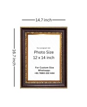 Sree Krishna and Shree Radha Digital Print Photo 14.7x16.7 inches (I6075) - Vibrant Religious Wall Art for Home or Office Decor.