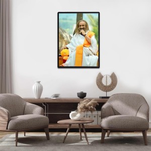Ravi Shankar Laminated Photo - 5x7 Inches, Divine Blessings for Home & Office and Temple Decoration Ravi Shankar Laminated Photo - 5x7 Inches, Divine Blessings for Home & Office and Temple Decoration