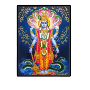 Vishnu Laminated Photo (9x11 Inches Without glass) Divine Blessings for Table and Walls,Home & Office and Temple Decoration Vishnu Laminated Photo (9x11 Inches Without glass) Divine Blessings for Table and Walls,Home & Office and Temple Decoration