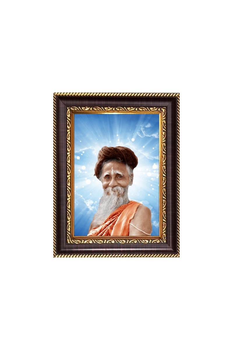 Sri Sri SitaRamdas OmkarNath Digital Print Photo 6.7x8.7 inches - Vibrant Religious Wall Art for Home or Office Decor.