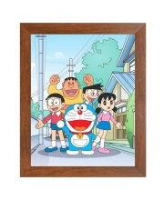AI Funny Doremon Art Picture for Kids - 10x14 inches, Brown Color - Perfect Wall Decor for Children's Room AI Funny Doremon Art Picture for Kids - 10x14 inches, Brown Color - Perfect Wall Decor for Children's Room