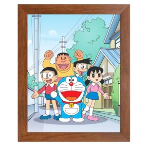 AI Funny Doremon Art Picture for Kids - 10x14 inches, Brown Color - Perfect Wall Decor for Children's Room AI Funny Doremon Art Picture for Kids - 10x14 inches, Brown Color - Perfect Wall Decor for Children's Room