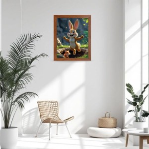 AI Funny Squirrel Art Picture for Kids - 10x14 inches, Brown Color - Perfect Wall Decor for Children's Room AI Funny Squirrel Art Picture for Kids - 10x14 inches, Brown Color - Perfect Wall Decor for Children's Room