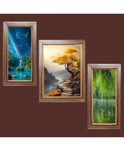 3-Pack Echoes of the Deep painting Photo Frames - 2 Pieces 12x19 Inch & 1 Piece 16x19 Inch - Rustic Wall Art for Home & Office Decor - Botanical Wall Hanging for Living Room, Bedroom, or Workspa 3-Pack Echoes of the Deep painting Photo Frames - 2 Pieces 12x19 Inch & 1 Piece 16x19 Inch - Rustic Wall Art for Home & Office Decor - Botanical Wall Hanging for Living Room, Bedroom, or Workspa