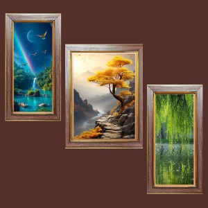 3-Pack Echoes of the Deep painting Photo Frames - 2 Pieces 8x15 Inch & 1 Piece 12x15 Inch - Rustic Wall Art for Home & Office Decor - Botanical Wall Hanging for Living Room, Bedroom, or Workspac 3-Pack Echoes of the Deep painting Photo Frames - 2 Pieces 8x15 Inch & 1 Piece 12x15 Inch - Rustic Wall Art for Home & Office Decor - Botanical Wall Hanging for Living Room, Bedroom, or Workspac