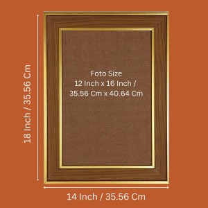 Lord Hanuman Photo Frame - 14x18 Inches, Brown Wooden Frame for Home, Office & Temple decoration Lord Hanuman Photo Frame - 14x18 Inches, Brown Wooden Frame for Home, Office & Temple decoration