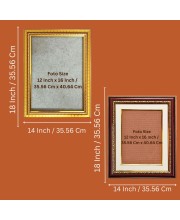 The Chottanikkara Temple Photo Frame - 14x18 Inches, Brown Wooden Frame for Home, Office & Temple Decoration