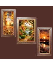 3-Pack The Heartbeat of the Forest Photo Frames - 2 Pieces 6x13 Inch & 1 Piece 10x13 Inch - Rustic Wall Art for Home & Office Decor - Botanical Wall Hanging for Living Room, Bedroom, or Workspac 3-Pack The Heartbeat of the Forest Photo Frames - 2 Pieces 6x13 Inch & 1 Piece 10x13 Inch - Rustic Wall Art for Home & Office Decor - Botanical Wall Hanging for Living Room, Bedroom, or Workspac