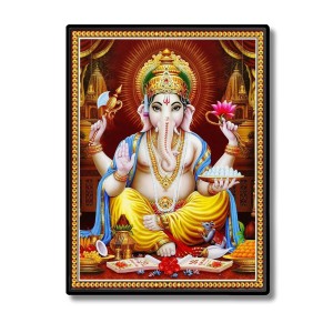 Sri Ganesh Laminated Photo (13x15 Inches Without glass) Divine Blessings for Table and Walls,Home & Office and Temple Decoration Sri Ganesh Laminated Photo (13x15 Inches Without glass) Divine Blessings for Table and Walls,Home & Office and Temple Decoration