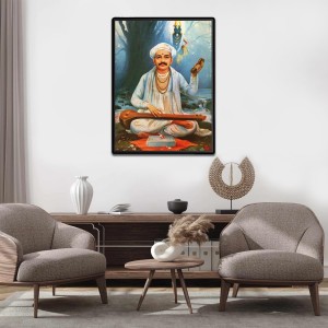 Saint Tukaram Laminated Photo - 5x7 Inches, Divine Blessings for Home & Office and Temple Decoration