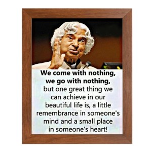 A P J Abdul Kalam & Famous Quote Brown Frame, 18x22InchesInspirational Wall Art for Office, Home DecorIdeal Spiritual Gift A P J Abdul Kalam & Famous Quote Brown Frame, 18x22InchesInspirational Wall Art for Office, Home DecorIdeal Spiritual Gift