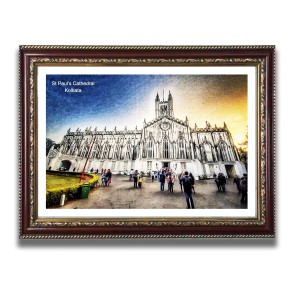 St Paul Church Photo Frame, Beautiful Elegant Framed Wall Art of Iconic Cathedral St Paul Church Photo Frame, Beautiful Elegant Framed Wall Art of Iconic Cathedral