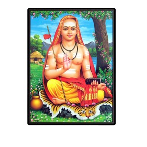 Adi Shankaracharya Laminated Photo - 7x9 Inches, Divine Blessings for Home & Office and Temple Decoration Adi Shankaracharya Laminated Photo - 7x9 Inches, Divine Blessings for Home & Office and Temple Decoration