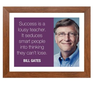 Bill Gates & Famous Quote Brown Frame, 18x22InchesInspirational Wall Art for Office, Home DecorIdeal Spiritual Gift Bill Gates & Famous Quote Brown Frame, 18x22InchesInspirational Wall Art for Office, Home DecorIdeal Spiritual Gift