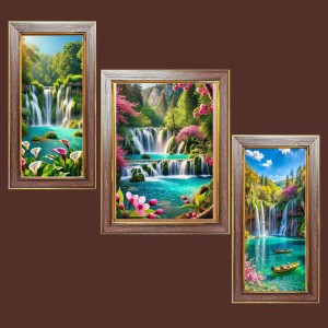 3-Pack Best waterfall view Photo Frames - 2 Pieces 6x13 Inch & 1 Piece 10x13 Inch - Rustic Wall Art for Home & Office Decor - Botanical Wall Hanging for Living Room, Bedroom, or Workspace 3-Pack Best waterfall view Photo Frames - 2 Pieces 6x13 Inch & 1 Piece 10x13 Inch - Rustic Wall Art for Home & Office Decor - Botanical Wall Hanging for Living Room, Bedroom, or Workspace