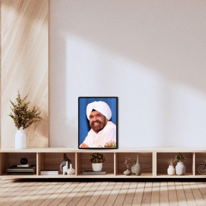 Sant Rajinder Singh Ji Maharaj Laminated Photo (13x15 Inches Without glass) Divine Blessings for Table and Walls,Home & Office and Temple Decoration