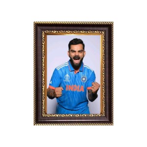 Sri Virat Koholi Digital Print Photo 6.7x8.7 inches - Vibrant Religious Wall Art for Home or Office Decor.