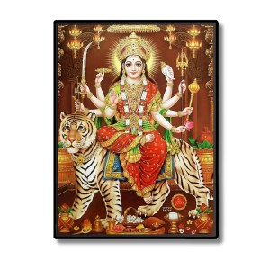 Maa Durga Laminated Photo (7x9 Inches) Divine Blessings for Home & Office and Temple Decoration Maa Durga Laminated Photo (7x9 Inches) Divine Blessings for Home & Office and Temple Decoration
