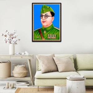 Netaji Subhash Candra Bose Laminated Photo - 5x7 Inches, Divine Blessings for Home & Office and Temple Decoration