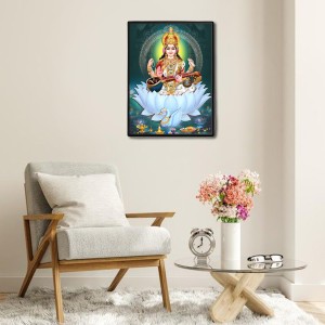 Saraswati Laminated Photo - 5x7 Inches, Divine Blessings for Home & Office and Temple Decoration Saraswati Laminated Photo - 5x7 Inches, Divine Blessings for Home & Office and Temple Decoration