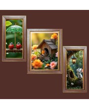 3-Pack The Bird’s Eye View Photo Frames - 2 Pieces 10x17 Inch & 1 Piece 14x17 Inch - Rustic Wall Art for Home & Office Decor - Botanical Wall Hanging for Living Room, Bedroom, or Workspace 3-Pack The Bird’s Eye View Photo Frames - 2 Pieces 10x17 Inch & 1 Piece 14x17 Inch - Rustic Wall Art for Home & Office Decor - Botanical Wall Hanging for Living Room, Bedroom, or Workspace