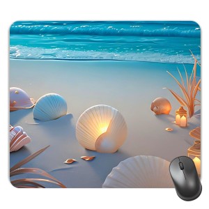 Customized Beautiful Sea View Picture Sublimation Mouse Pad | 8 X 7.5 Inch | Smooth Cloth Surface | Non-Slip Rubber Base | Personalized Mousepad for Laptop & Desktop (F17380)