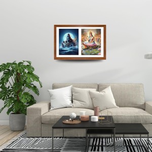 Lord shiva and ganga devi Photo Frame - 15x19Inches - Spiritual Artwork for Home Decor, Puja Room and Office Decoration Lord shiva and ganga devi Photo Frame - 15x19Inches - Spiritual Artwork for Home Decor, Puja Room and Office Decoration