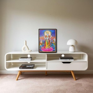 Vishnu Laminated Photo - 5x7 Inches, Divine Blessings for Home & Office and Temple Decoration Vishnu Laminated Photo - 5x7 Inches, Divine Blessings for Home & Office and Temple Decoration