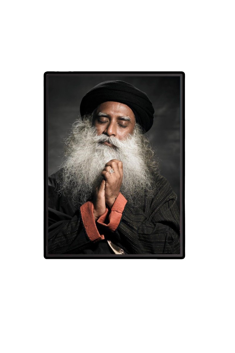 Sadhguru (Jaggi Vasudev) Laminated Photo - 5x7 Inches, Divine Blessings for Home & Office and Temple Decoration