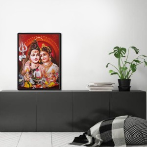 Shiva Family Laminated Photo - 5x7 Inches, Divine Blessings for Home & Office and Temple Decoration Shiva Family Laminated Photo - 5x7 Inches, Divine Blessings for Home & Office and Temple Decoration