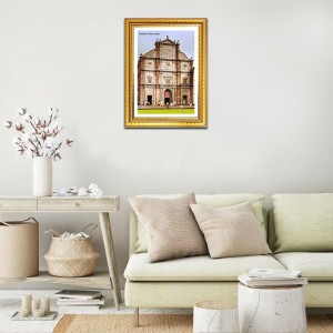 Basilica of Bom Jesus Church Photo Frame, 10x14 Inches Beautiful Elegant Framed Wall Art of Iconic Cathedral Basilica of Bom Jesus Church Photo Frame, 10x14 Inches Beautiful Elegant Framed Wall Art of Iconic Cathedral