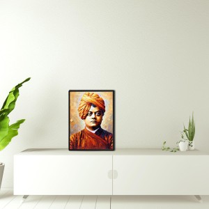 Swami Vivekananda Laminated Photo - 5x7 Inches, Divine Blessings for Home & Office and Temple Decoration