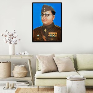 Netaji Subhash Candra Bose Laminated Photo (7x9 Inches Without glass) Divine Blessings for Table and Walls,Home & Office and Temple Decoration