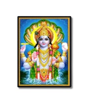 Vishnu Laminated Photo (13x15 Inches Without glass) Divine Blessings for Table and Walls,Home & Office and Temple Decoration