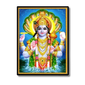 Vishnu Laminated Photo - 5x7 Inches, Divine Blessings for Home & Office and Temple Decoration Vishnu Laminated Photo - 5x7 Inches, Divine Blessings for Home & Office and Temple Decoration