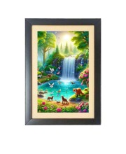 Animals in nature Black Photo Frame Funny Animal and Bird Cartoon Art