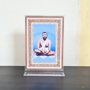 HiTechMart Sri Sri Ramkrishna Dev Acrylic Photo Frame, Hindu God Idol Picture for Home, Office and Mandir, Decorative Frame for Pooja and Gifting HiTechMart Sri Sri Ramkrishna Dev Acrylic Photo Frame, Hindu God Idol Picture for Home, Office and Mandir, Decorative Frame for Pooja and Gifting