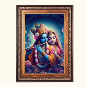 Sri Radha Krishna Color Photo 8x12 Inch - Vibrant Religious Wall Art for Home or Office Decor. Sri Radha Krishna Color Photo 8x12 Inch - Vibrant Religious Wall Art for Home or Office Decor.