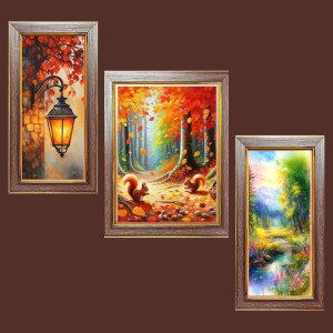3-Pack Mysteries of the Misty Forest Photo Frames - 2 Pieces 10x17 Inch & 1 Piece 14x17 Inch - Rustic Wall Art for Home & Office Decor - Botanical Wall Hanging for Living Room, Bedroom, or Works 3-Pack Mysteries of the Misty Forest Photo Frames - 2 Pieces 10x17 Inch & 1 Piece 14x17 Inch - Rustic Wall Art for Home & Office Decor - Botanical Wall Hanging for Living Room, Bedroom, or Works
