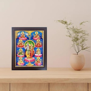 Hitech Sales Lord Vishnu and Mata Lakshmi with his 8 Form Photo Frame for Pooja Room, Temple Decor, Home Decoration and Gift Hitech Sales Lord Vishnu and Mata Lakshmi with his 8 Form Photo Frame for Pooja Room, Temple Decor, Home Decoration and Gift