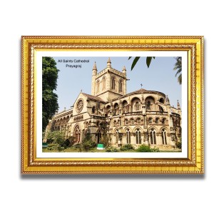 All Saints Cathedral Church Photo Frame, 10x14 Inches Beautiful Elegant Framed Wall Art of Iconic Cathedral